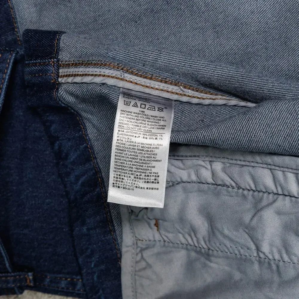 Banana Republic Dark Blue Wash Denim Short Trench Jacket Womens M NWT - Picture 13 of 14